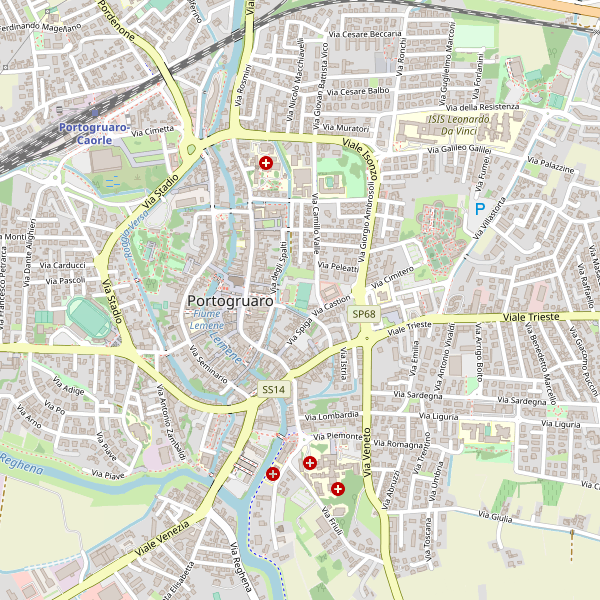 Thumbnail mappa stradale di Portogruaro
