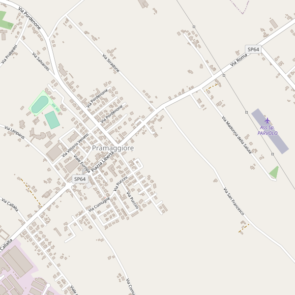 Thumbnail mappa stradale di Pramaggiore