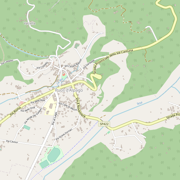 Thumbnail mappa supermercati di Puos d'Alpago