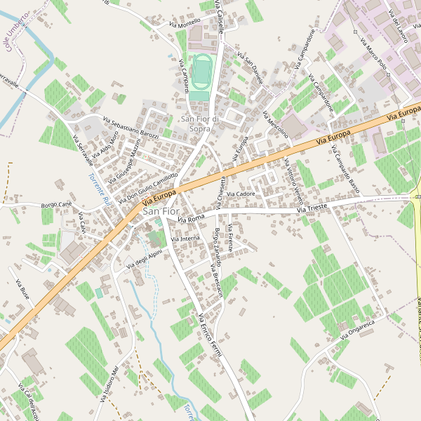 Thumbnail mappa stradale di San Fior