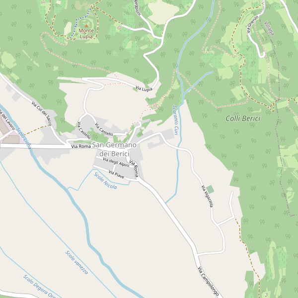 Thumbnail mappa stradale di San Germano dei Berici