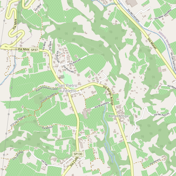 Thumbnail mappa stradale di San Pietro di Feletto