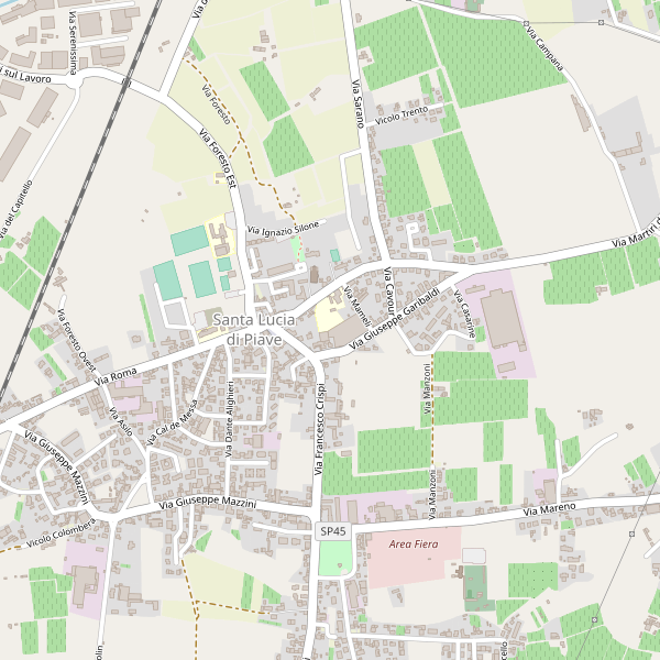 Thumbnail mappa stradale di Santa Lucia di Piave