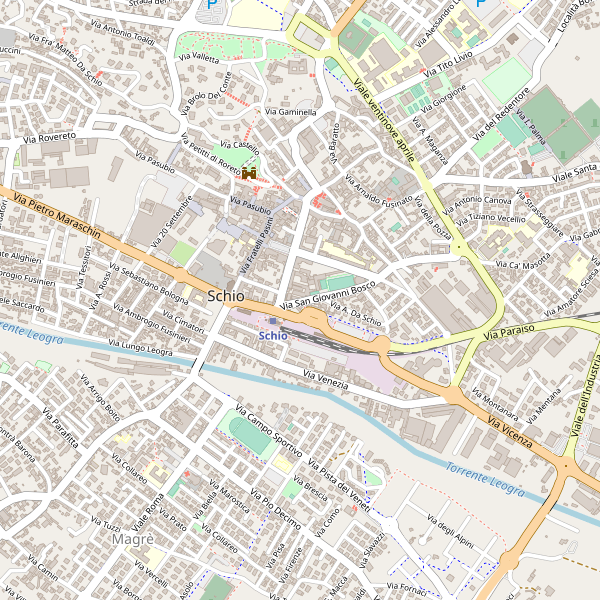 Thumbnail mappa stradale di Schio