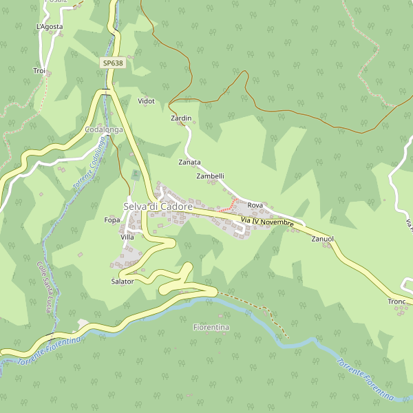 Thumbnail mappa bancomat di Selva di Cadore