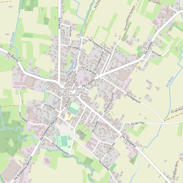 Thumbnail mappa stradale di Sernaglia della Battaglia