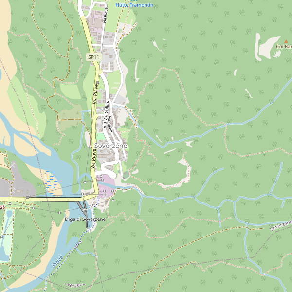 Thumbnail mappa chiese di Soverzene
