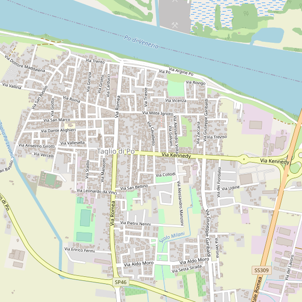 Thumbnail mappa chiese di Taglio di Po