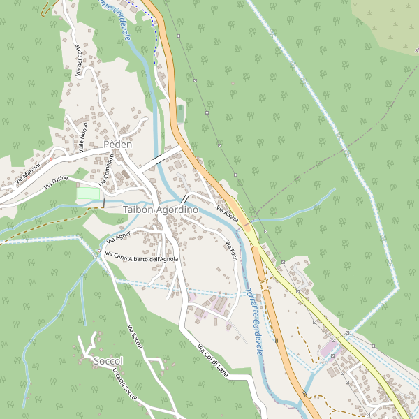Thumbnail mappa chiese di Taibon Agordino