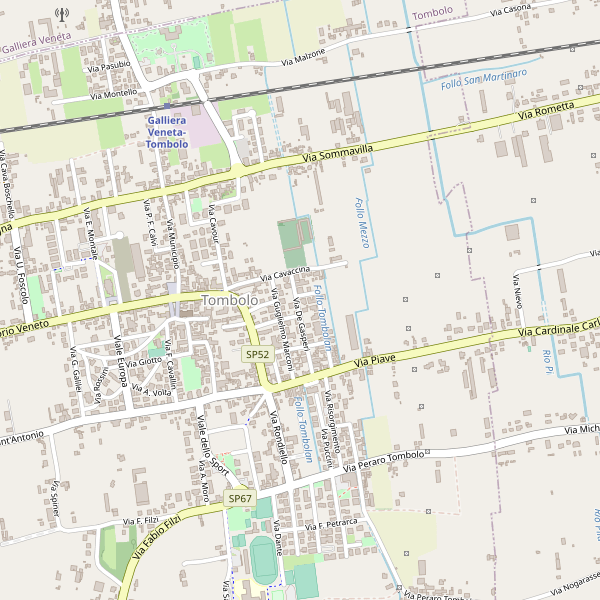 Thumbnail mappa stradale di Tombolo