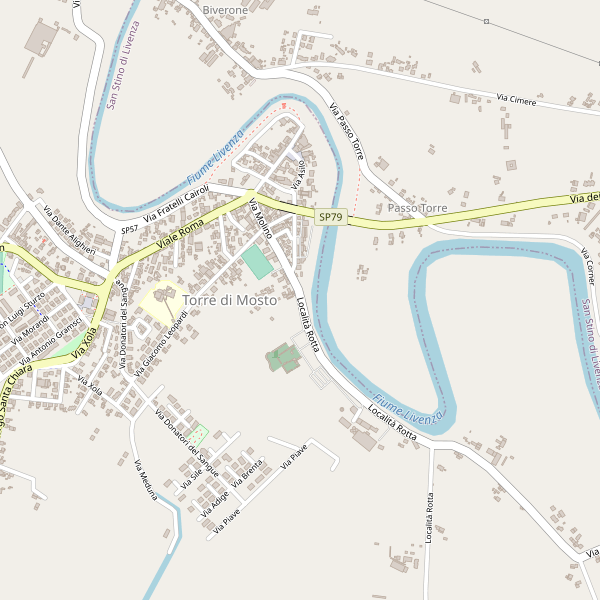 Thumbnail mappa stradale di Torre di Mosto