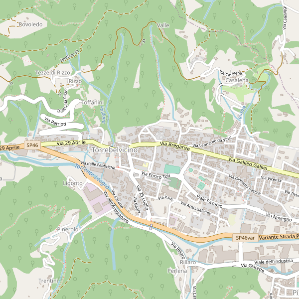 Thumbnail mappa stradale di Torrebelvicino