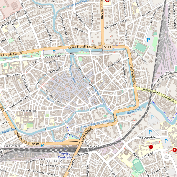 Thumbnail mappa stradale di Treviso