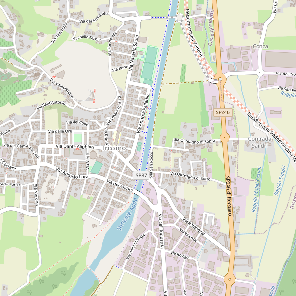Thumbnail mappa stradale di Trissino