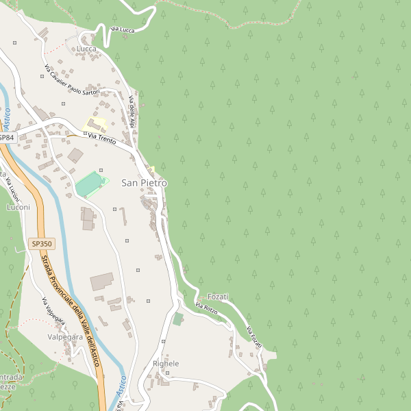 Thumbnail mappa stradale di Valdastico