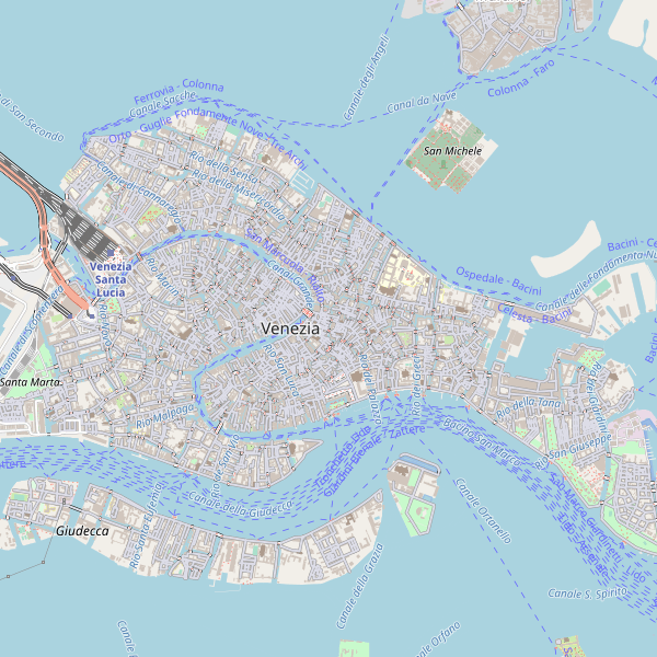 Thumbnail mappa stradale di Venezia