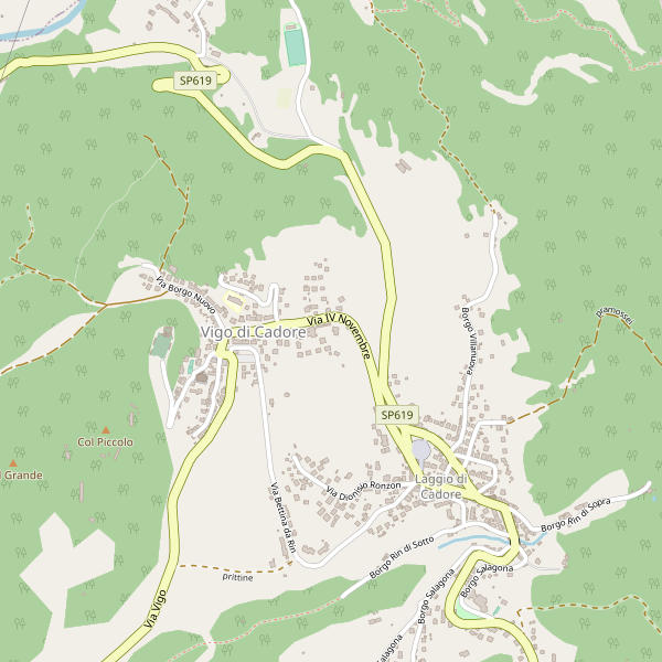 Thumbnail mappa hotel di Vigo di Cadore