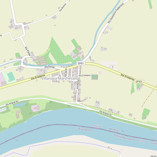 Thumbnail mappa stradale di Villanova Marchesana