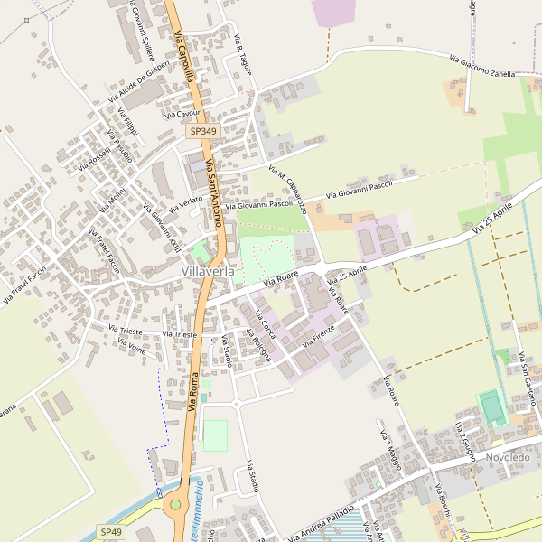 Thumbnail mappa stradale di Villaverla