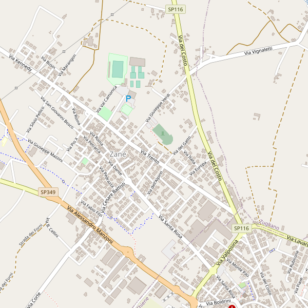 Thumbnail mappa piscine di Zanè