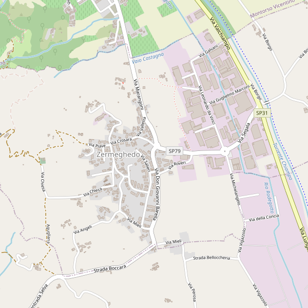 Thumbnail mappa hotel di Zermeghedo