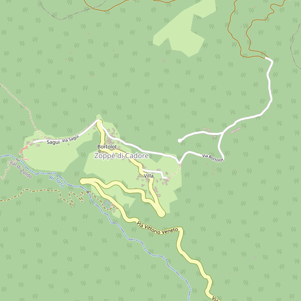 Thumbnail mappa chiese di Zoppè di Cadore