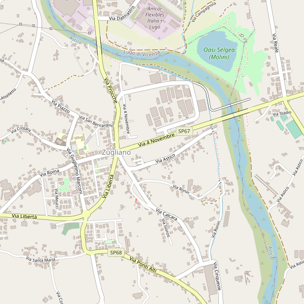 Thumbnail mappa stradale di Zugliano