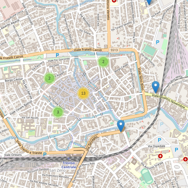 Thumbnail mappa bancomat di Treviso