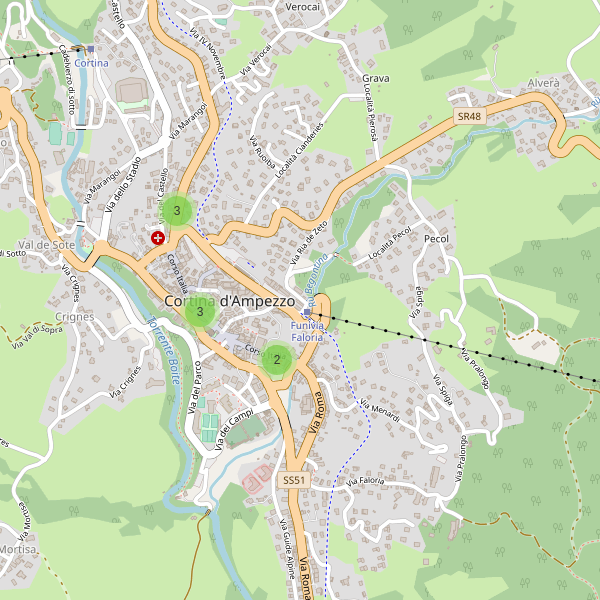 Thumbnail mappa bar di Cortina d'Ampezzo