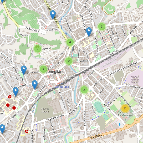 Thumbnail mappa chiese di Conegliano