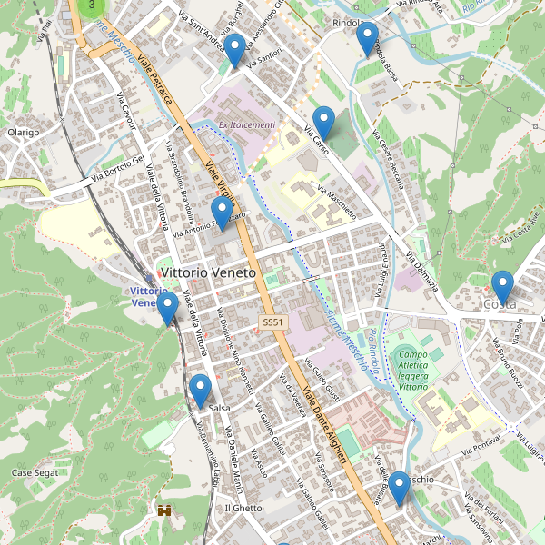Thumbnail mappa chiese di Vittorio Veneto