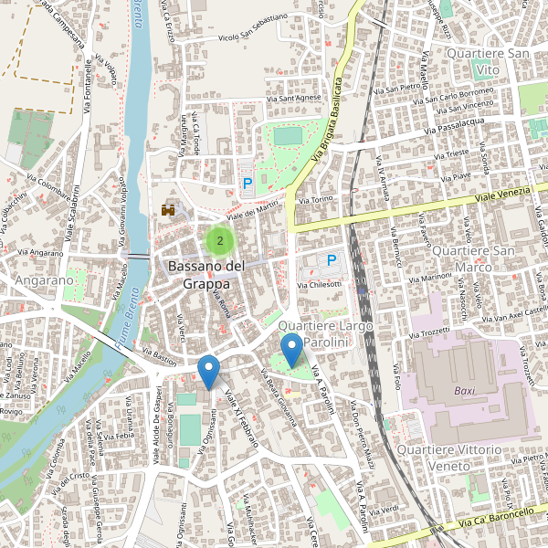 Thumbnail mappa cinema di Bassano del Grappa