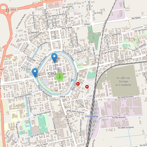 Thumbnail mappa farmacie di Cittadella