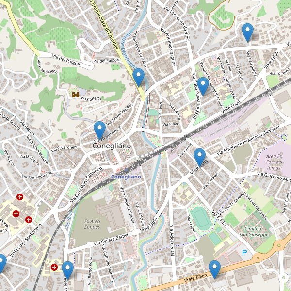 Thumbnail mappa farmacie di Conegliano
