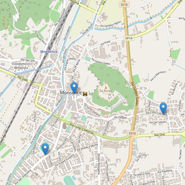 Thumbnail mappa farmacie di Monselice