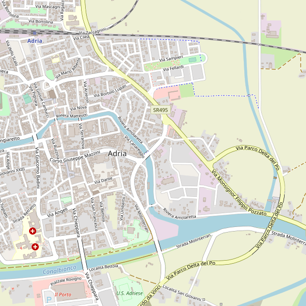 Thumbnail mappa hotel di Adria