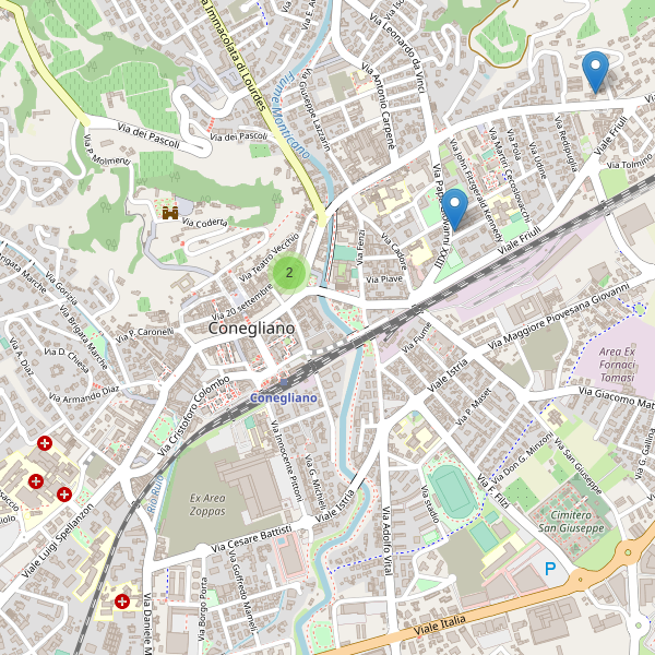 Thumbnail mappa hotel di Conegliano