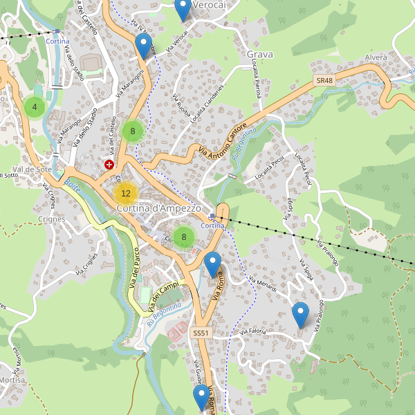 Thumbnail mappa hotel di Cortina d'Ampezzo
