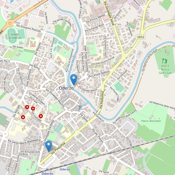 Thumbnail mappa hotel di Oderzo