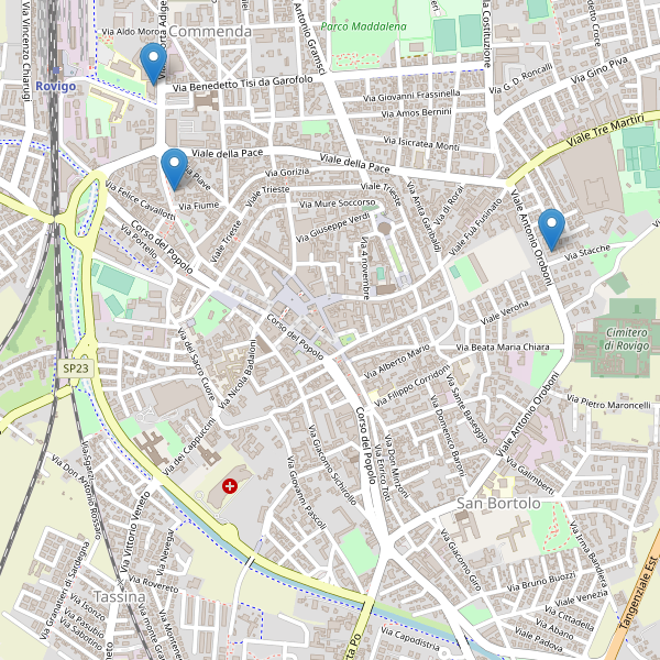 Thumbnail mappa hotel di Rovigo
