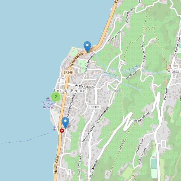 Thumbnail mappa hotel di Torri del Benaco