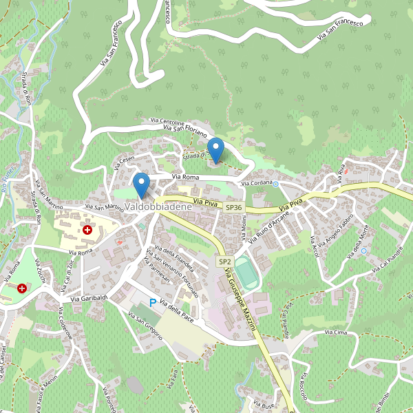 Thumbnail mappa hotel di Valdobbiadene