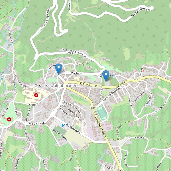 Thumbnail mappa monumenti di Valdobbiadene