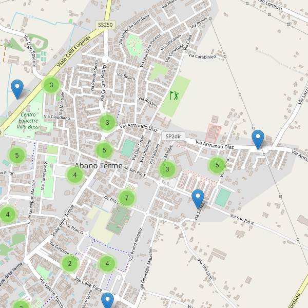 Thumbnail mappa parcheggi di Abano Terme