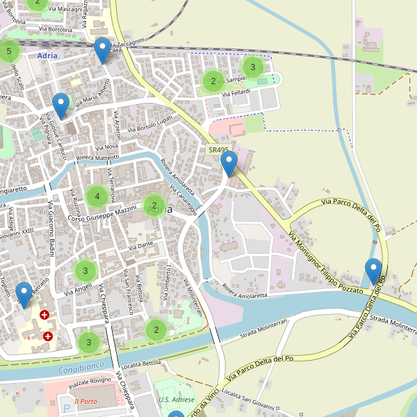 Thumbnail mappa parcheggi di Adria
