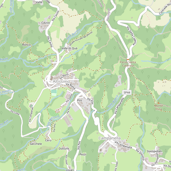 Thumbnail mappa parcheggi di Altissimo