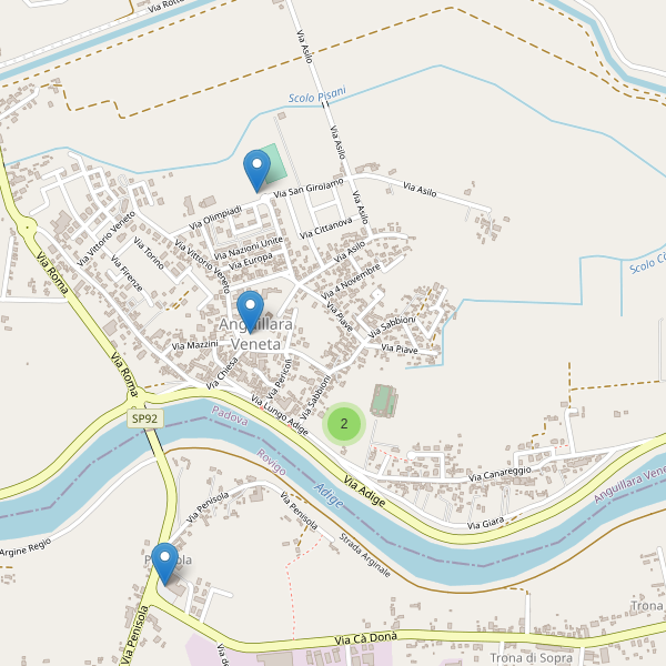 Thumbnail mappa parcheggi di Anguillara Veneta