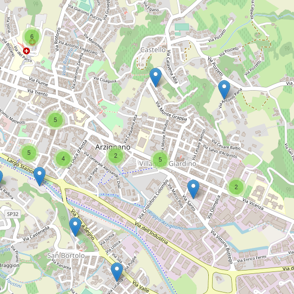 Thumbnail mappa parcheggi di Arzignano