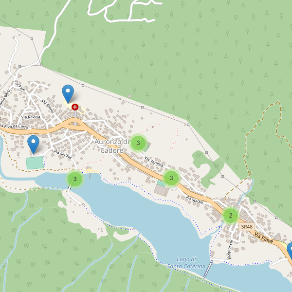 Thumbnail mappa parcheggi di Auronzo di Cadore