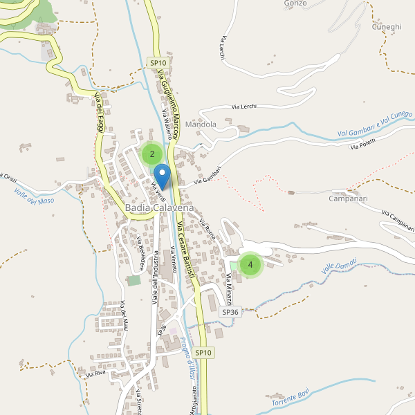Thumbnail mappa parcheggi di Badia Calavena